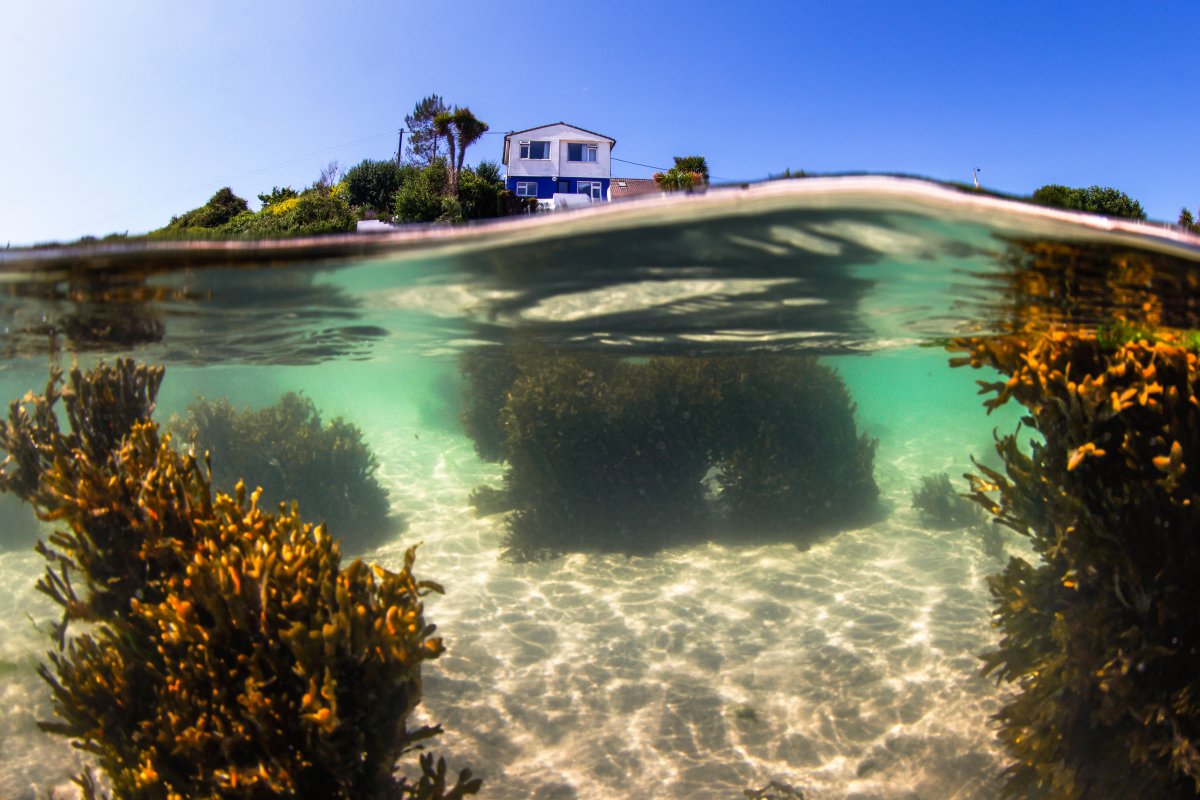 The Beach House - just a short flight of stairs to the sands